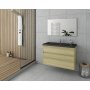 Badrumsmbler Instinct 100 - Natural Oak med spegel