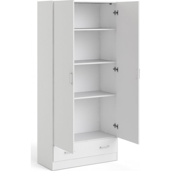 Space garderob vit 80 cm bred med 170,5 cm h�g