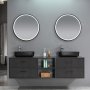 Badevrelsesmbler Luxern - Mrkt tr | 180 cm + 2.00 x Badevrelse krog