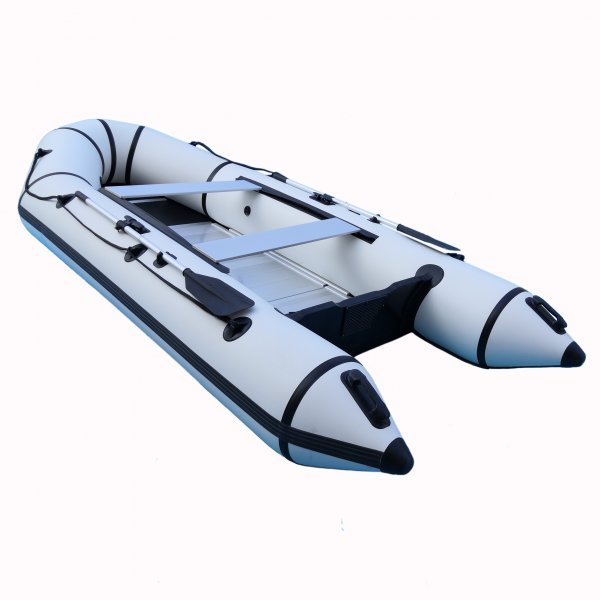 Gummibåt 380 cm - Svart och Vit Gummibåt 380 cm - Svart och Vit