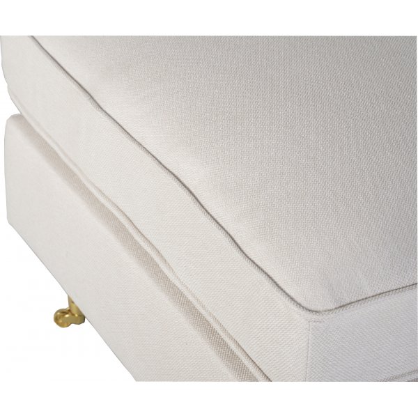 Fotpall Howard i beige tyg - Watford Deluxe