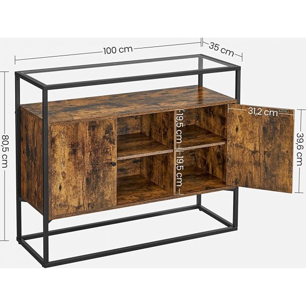 Eddie sk�nk - Brun/svart