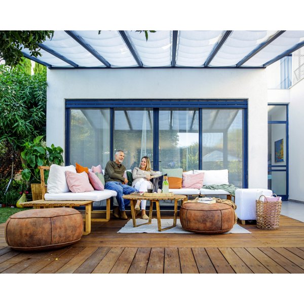 Canopia Stockholm solskydd för altantak 3,4 x 7,4 - Vit Canopia Stockholm solskydd för altantak 3,4 x 7,4 - Vit