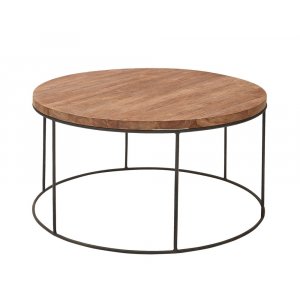 Karla soffbord �90 cm - Tr� metall