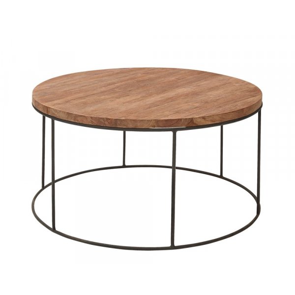 Karla soffbord �90 cm - Tr� metall