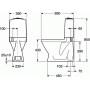 Gustavsberg Logic 5696 3/6l, S-ls, hrd sits