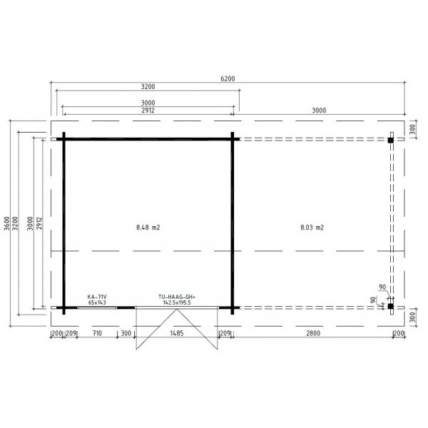Attefallshus Melker I - 18 m�