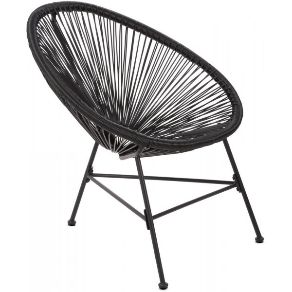 Cafégrupp Fiji bord + 2 stolar - Svart Cafégrupp Fiji bord + 2 stolar - Svart