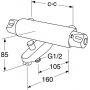 Gustavsberg Nautic termostat badkarsblandare, 160 c-c