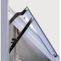 Vridfnster med bgpost - 3-glas - Aluminium - U-vrde: 1,1