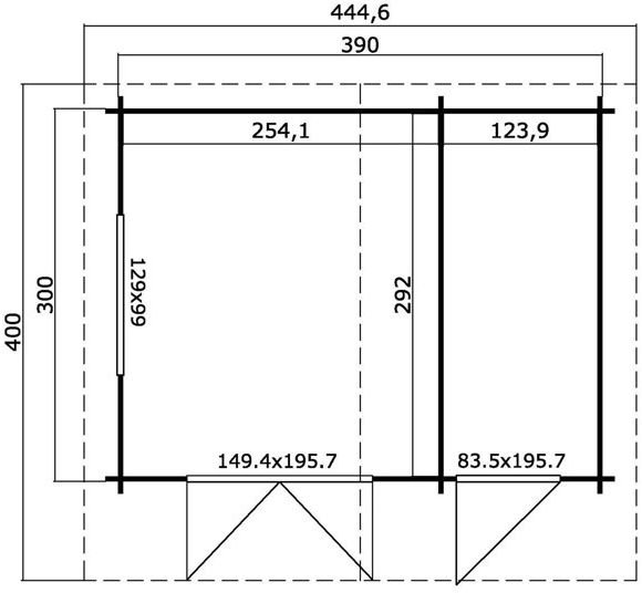 Friggebod-hus Adam B - 11,5 m² Friggebod-hus Adam B - 11,5 m²