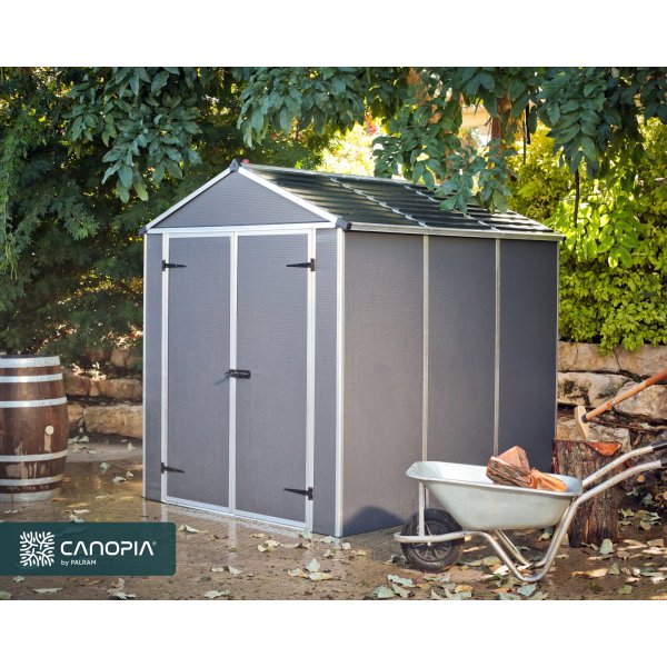 Canopia Rubicon Ultrahllbar Redskapsbod 4,2 m - Mrkgr