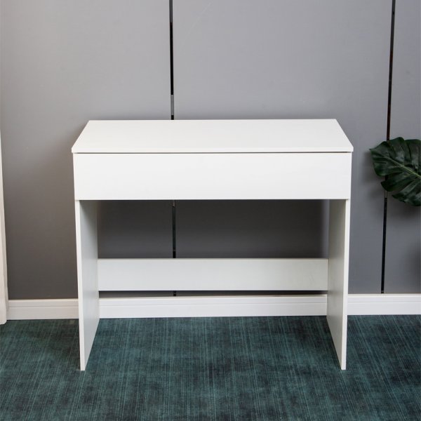 Sminkbord vitt med f�rvaring 90 cm bred