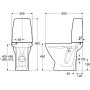 If Sign WC-stol 6872, hj model hvid med bldt sde hvid