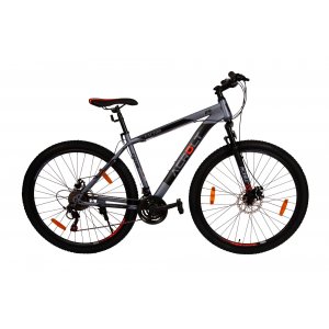 Läs mer om Mountainbike Factor - 27,5 Grå/Orange + Cykellampa - Mountainbikes, Cyklar