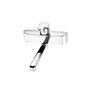 Gustavsberg Nautic vggblandare fr tvttrnna, pip 150 mm, 160 c-c