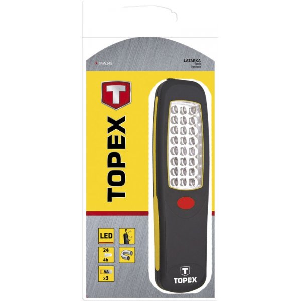 Batteridriven arbetslampa, 24 LED