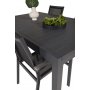Holma Matgrupp (160x100) - Svart - 4 Stolar