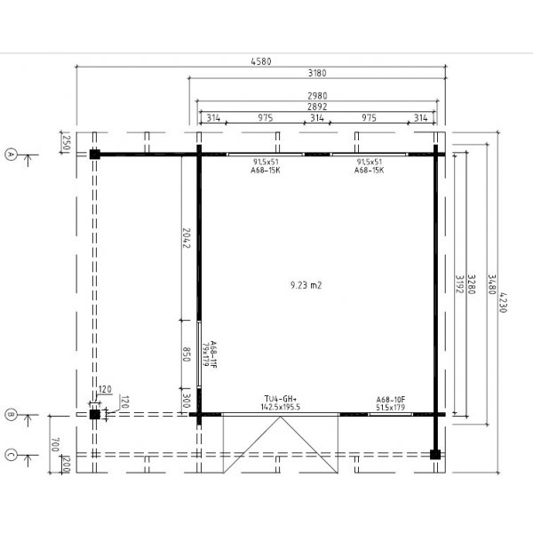 Attefallshus Karl A - 19 m² Attefallshus Karl A - 19 m²