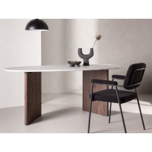 Gr�nvik matbord 180 x 90 cm - Ljusgr� - TOPPSKIVA