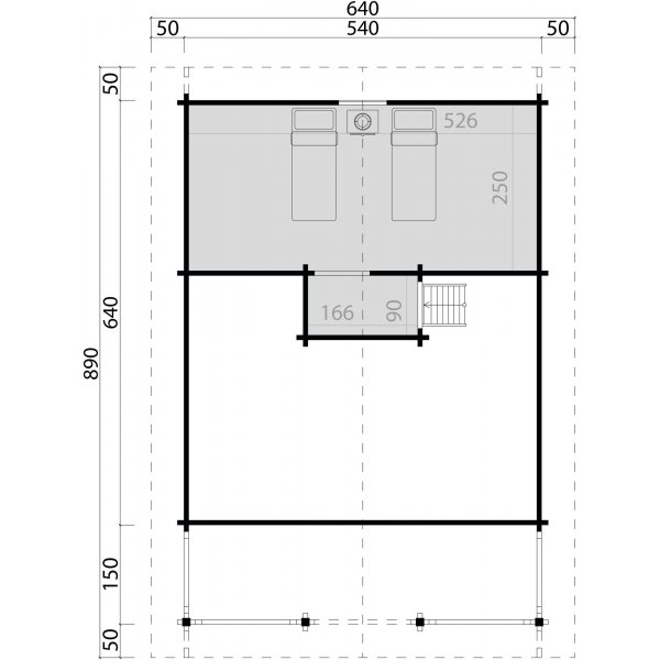 Ferienhaus Ivar C - 36,9 m² Ferienhaus Ivar C - 36,9 m²
