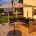 Kundebillede Gransholm udendørs møbelsæt hjørnesofa med bord - Natur polyrattan