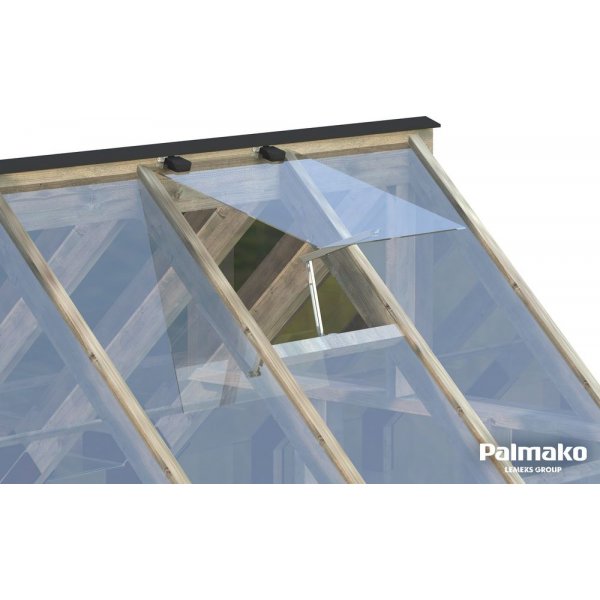 Växthus Emilia med fundament 5,4 m² – Grå tryckimpregnerat trä Växthus Emilia med fundament 5,4 m² – Grå tryckimpregnerat trä