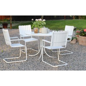 Sandby spisebord inkl. 4 stole - Hvid