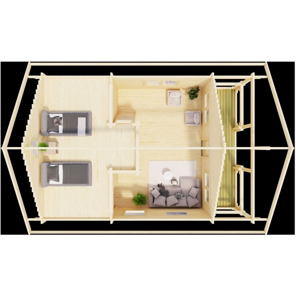 Ferienhaus Ivar C - 36,9 m² Ferienhaus Ivar C - 36,9 m²