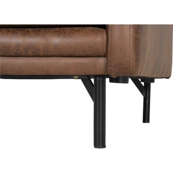 Vintage soffa 3-sits brun 223 cm