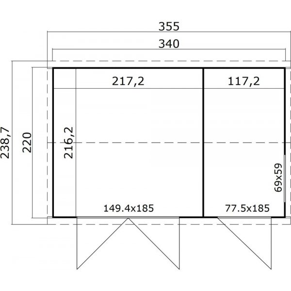 Förråd Isabell C - 7,4 m² Förråd Isabell C - 7,4 m²
