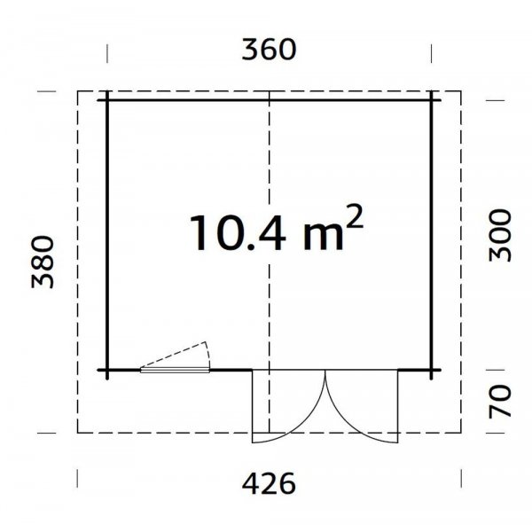 Friggebod Emma 10,4 m² Friggebod Emma 10,4 m²