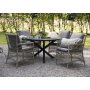 Utebord Scottsdale Ø112 cm - svartlaserad furu Utebord Scottsdale Ø112 cm - svartlaserad furu