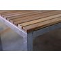 Alva spisebord - Teak / Galvaniseret stl