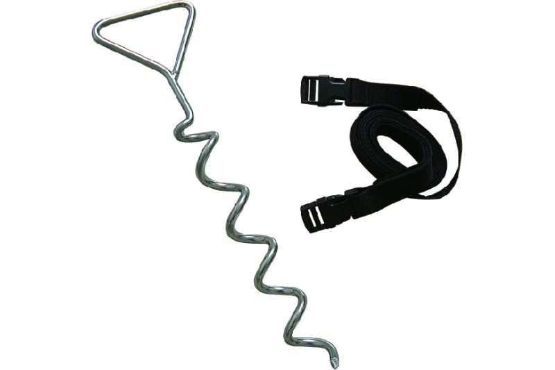 Jordankare 40 cm för studsmatta - 4 pack galvaniserat stål Jordankare 40 cm för studsmatta - 4 pack galvaniserat stål