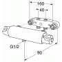 Gustavsberg Nautic 160/40 c-c termostat