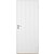 Indvendig dr Bornholm - Kompakt drblad med rillet dekoration X1 + Hndtagsst - Blank