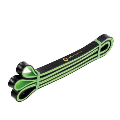 Motståndsband - 2250 x 17 x 5 mm (grönt - svart)