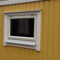 Nytt förrådsfönster! 2-glas överkantshängt träfönster - 1-Luft