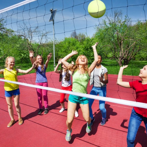 Volleyballnetz mit Pfosten Volleyballnetz mit Pfosten