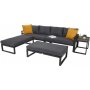 Modulsofa Mediolan med bord - Gr/mrkegr