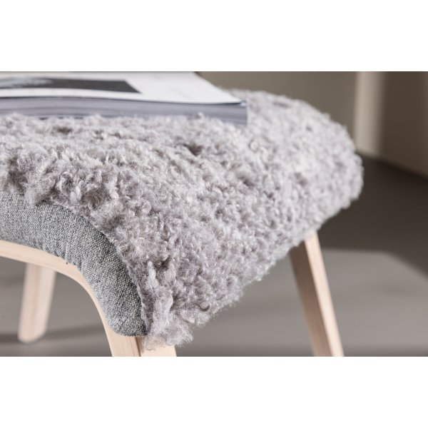F�r� loungestol - Ljusgr�/Whitewash