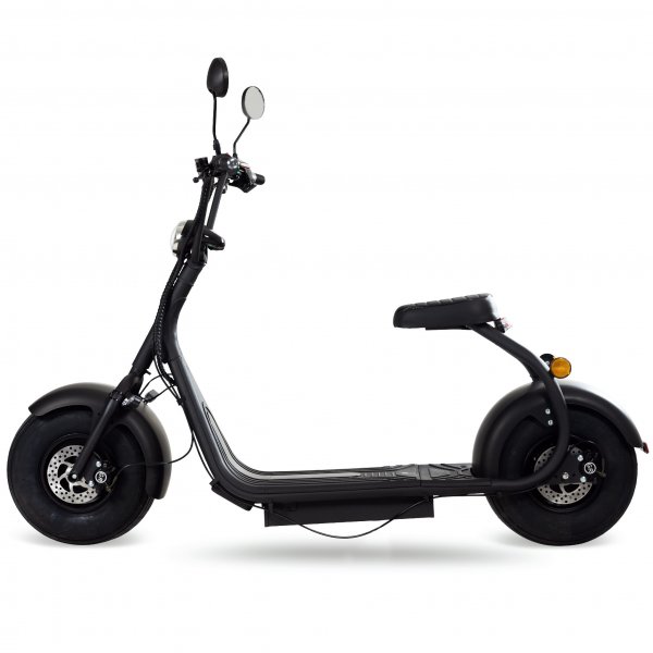 Fat Scooter 2000W LG Lithium Batteri - 13 Ah | Mat Sort