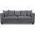 Soffa gr�tt tyg 217 cm bred
