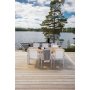 Maglehem matbord (210*100 cm)  Vit/Teak