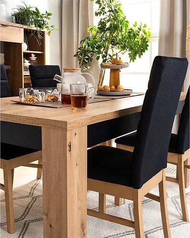 Ostia matbord 160-200 x 90 cm - Ek