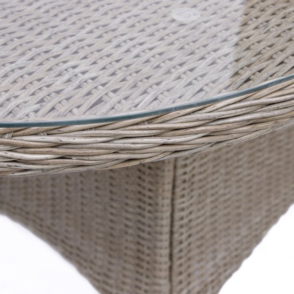 Essgruppe mit 6 Stühlen und Esstisch 180 x 100 cm Rattan - Menton/Mercury + Reinigungsspray für Gartenmöbel Essgruppe mit 6 Stühlen und Esstisch 180 x 100 cm Rattan - Menton/Mercury + Reinigungsspray für Gartenmöbel