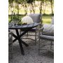 1 Utebord Scottsdale Ø112 cm - svartlaserad furu
