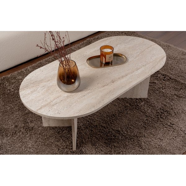 Soffbord Sable Travertin - 119 x 60 cm