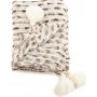 Mickel pl�d 130x170 cm - Brun/vit